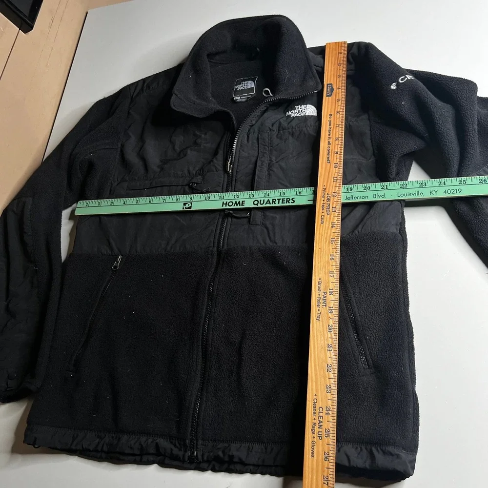 The North Face Denali Fleece Jacket Mens Medium Black Full Zip CBTS Logo Outdoor